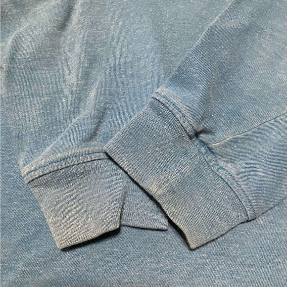 Hurley Blue Long-Sleeve Logo Tee with Green Accent - Picture 3 of 4